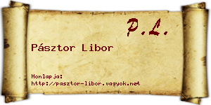 Pásztor Libor névjegykártya
